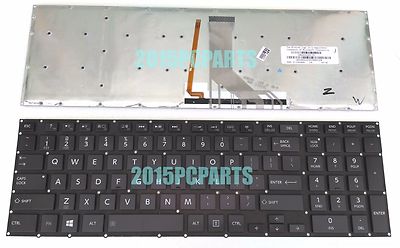 Laptop Replacement Keyboard Fit Toshiba Satellite P50-A P50T-A P55-A P55T-A P55-A5200 US Layout with Backlight