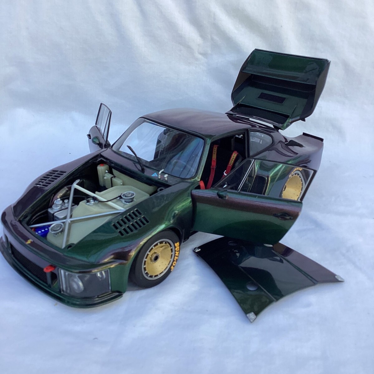1:18 1976 Porsche 935 in Standox Avus Galaxy Iridescent. Exoto