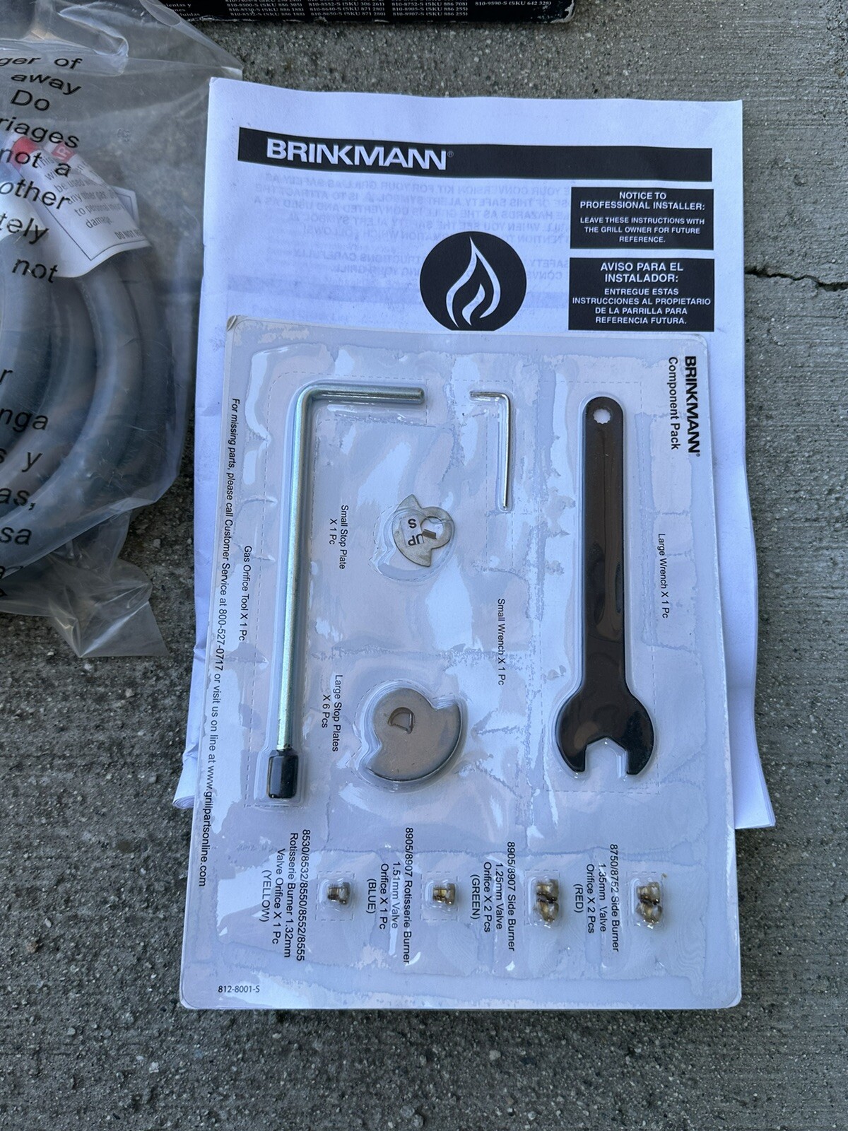 Brinkmann Natural 10ft Gas Conversion Hose Kit With Quick Disconnect