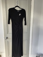Ozzie Clark Black Evening Dress Size 10