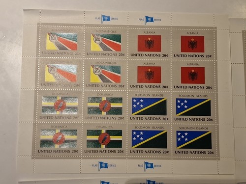 UN New York 1982 - Flags-Series of 4 KLB MNH Ideal Christmas Gift - Picture 3 of 5