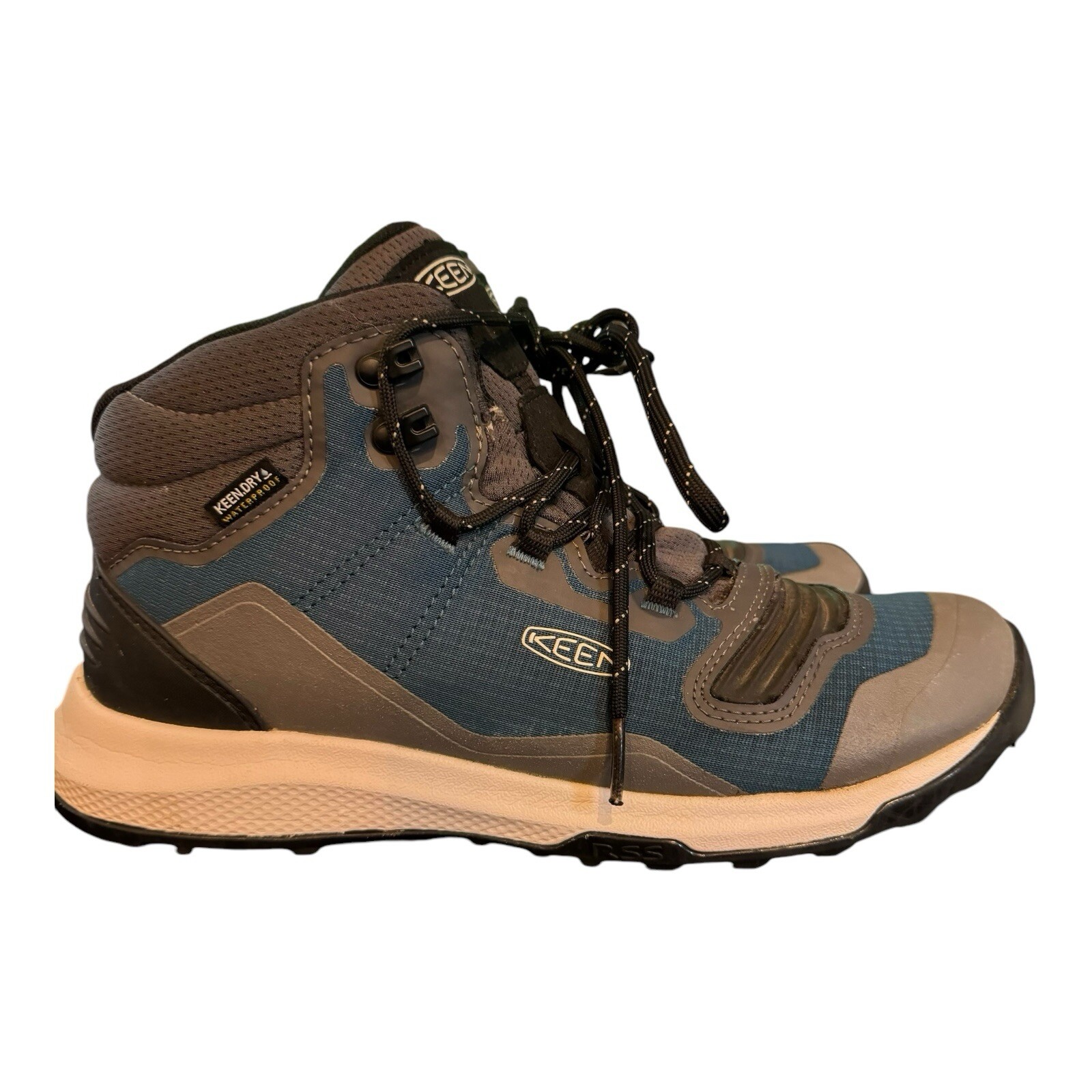 Stivali da trekking KEEN Tempo Flex impermeabili medi da donna taglia 8 5 blu corallo