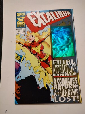 EXCALIBUR # 71  FATAL ATTRACTIONS PART 6 WRITTEN BY SCOTT LOBDELL HOLOGRAM COVER