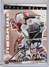 1994-95 UD BAP Be A Player Signature hockey Dave Andreychuk authentic auto card
