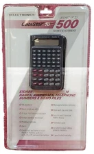 SelecTronics DataStor 10 Stores 500 Names Numbers Address Memo File Assistant 