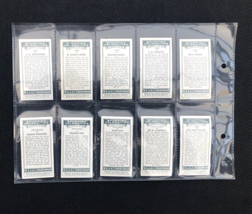 Original 1931 Churchman Sporting Celebrities Rare Full Set Of 50 Cards - Picture 9 of 11