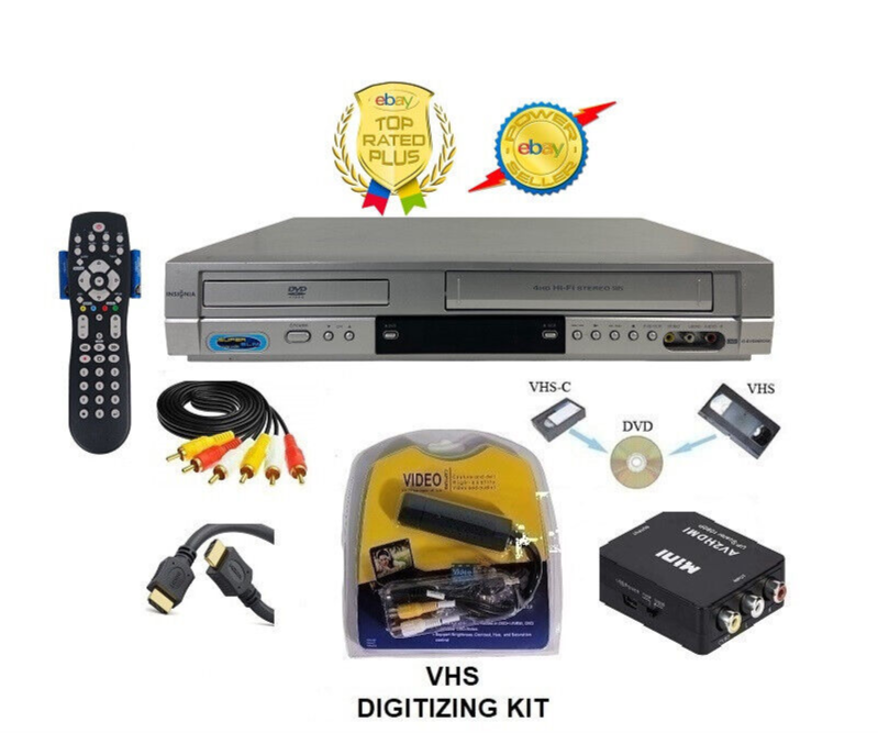 Insignia VCR/DVD Combo Player Transfer VHS to Digital or DVD w/AV to