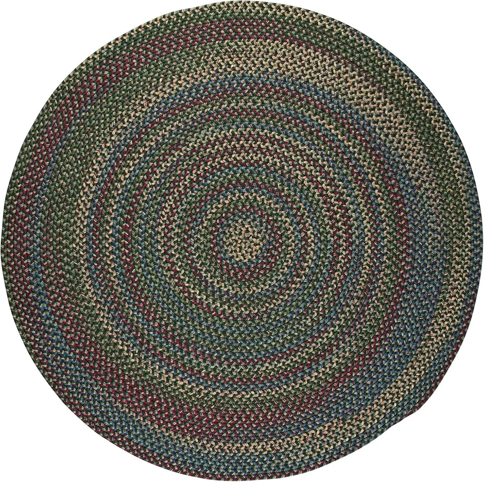 Alfombra trenzada artesanal redonda Colonial Mills Naples Foto 2 de 4