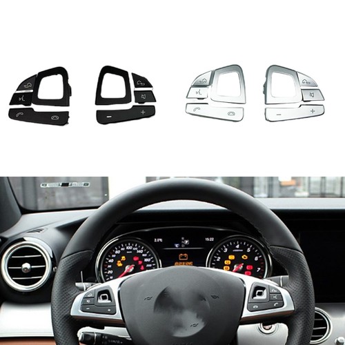 Car Steering Wheel Button Cover Trim For Mercedes Benz E-Class W213 2016-2018