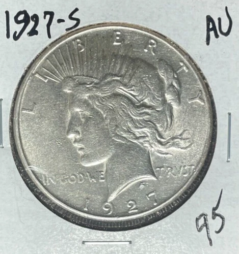 1927-S PEACE SILVER DOLLAR ~ AU ~NICE COIN~