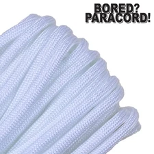 White - 550 Paracord Rope 7 strand Parachute Cord 10 25 50 100 ft