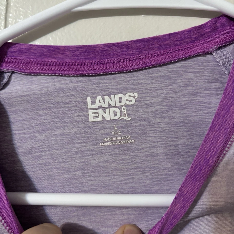 Lands end Niñas 10-12 Tops, Juego de 2, Algodón, Mangas Largas Foto 3 de 4