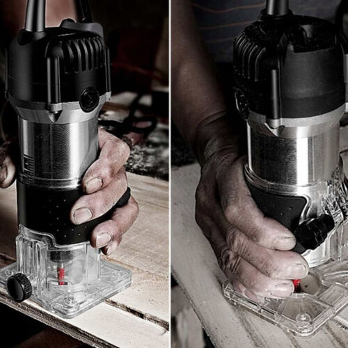 Oberfräse Kantenfräse elektrische Handfräse Fräsmaschine 30000U/Min 800W Holz DE - Bild 3 von 15