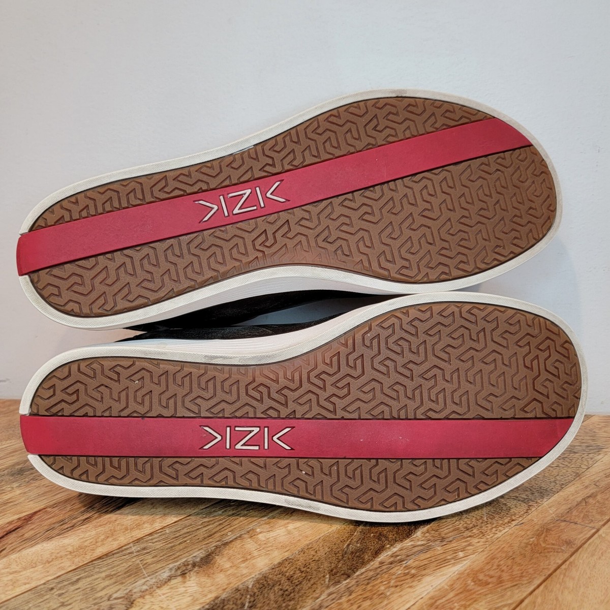 Kizik New York Court Brown Leather Sneakers Slip On Hands-Free Mens Size 7 M KIZIK Men main image 4