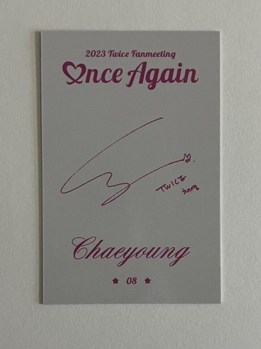 TWICE 8th Anniversary Fan Meeting ONCE AGAIN MD Trading Card Photocard + Benefit - Picture 122 of 160