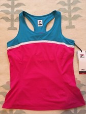 NWT FILA Sports Top / Tank w UV Protection - Colorblock Pink and Blue - S - 60