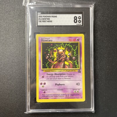 2000 Pokemon Card Mewtwo Black Star Promo #14 SGC 8.5 NM/MINT+