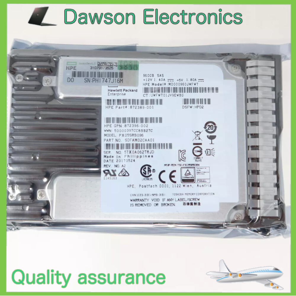 HPE P40506-B21 P41531-001 960GB SAS 12G 2.5 IN GEN10+ GEN11 Server