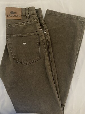 Lacoste Jeans Size 30x33 Tag 38 Green Men