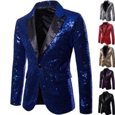 Sequin Glitter Embellished Blazer