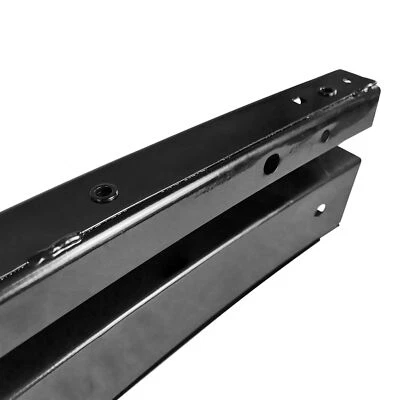Front Bumper Reinforcement Bar For 2014-2019 Nissan Rogue - Steel Black, Direct Replacement