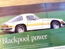 TVR TAIMAR TURBO - FRAMEABLE ART ORIGINAL PRESS CAR ROAD TEST REVIEW