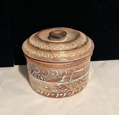 antique wooden tobacco box vintage Antique Tiv Wooden Tobacco Box Necklace Approx Cigarette Box Wood - 46