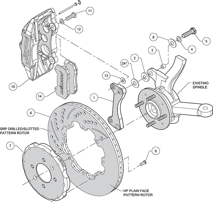 Wilwood 140-10735 Front Brake Kit Foto 4 de 4