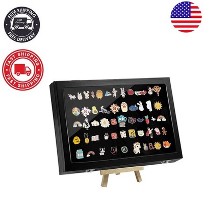 Shadow Box Display Frame, 14'' X 9.5'' for Enamel Badges & Jewelry