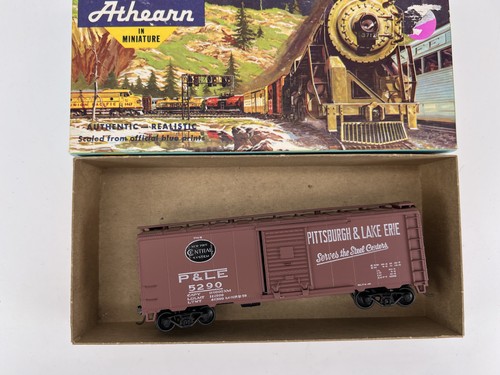 Coche de caja Athearn #5290 escala HO Lake Erie 40' marrón con caja buena | Zustand: Used