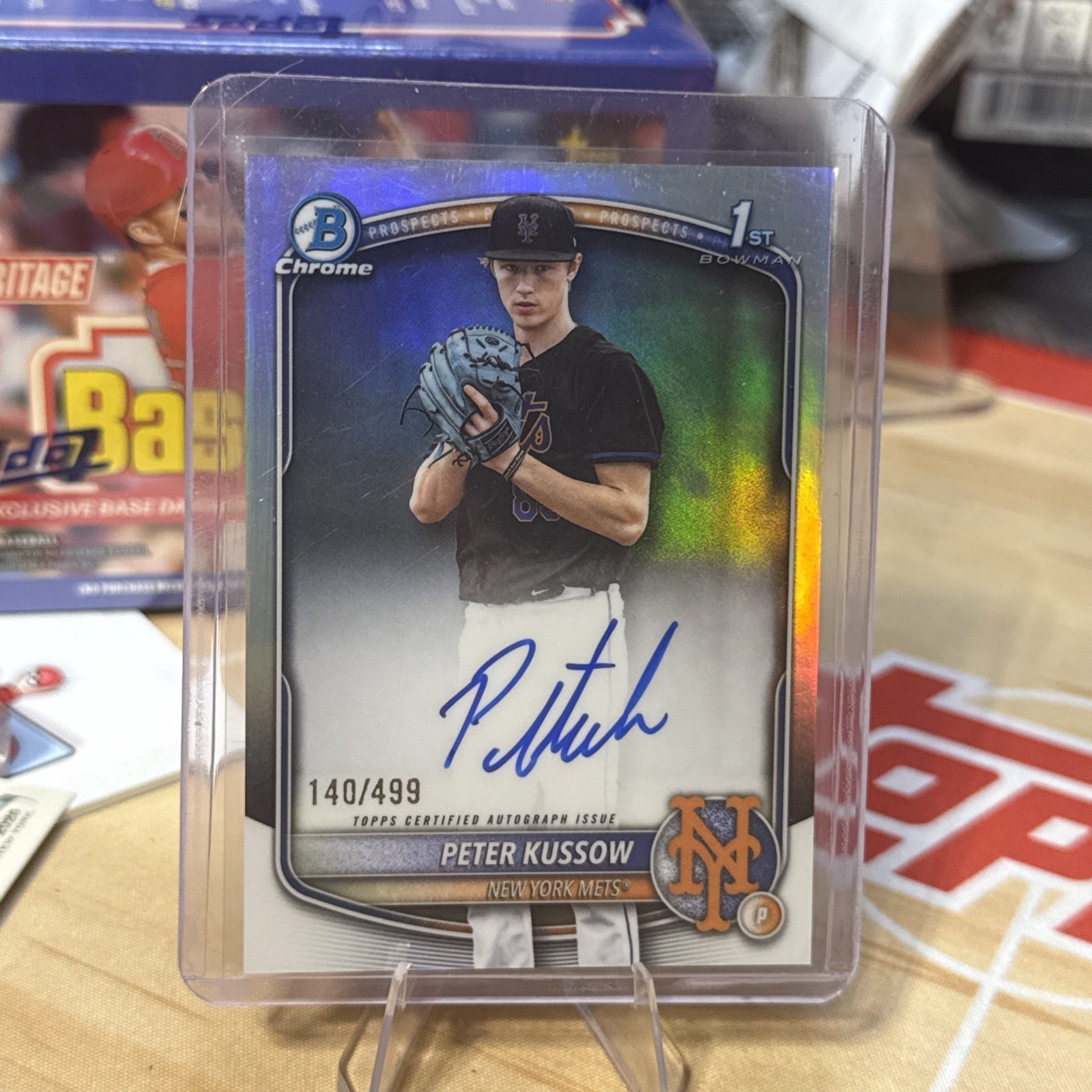2025 Bowman Draft Chrome CPA-PK PETER KUSSOW 1st Auto /499 Silver Refractor