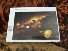 High Quality Wood Products 1000 Piece Jigsaw Puzzle Solar System New Sealed