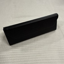 V a Spiga Black Eyeglass Case Sunglasses Glasses Trifold 6 1/2  