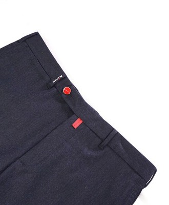$1,795 KITON - Navy Tonal Wool/Cashmere 5-Pocket Pants - 35W (52EU)