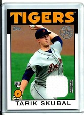 Tarik Skubal 2021 Topps 1986 Retro Topps Baseball Relics # 86BR-TSK Rookie Relic