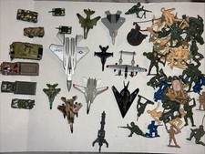 Lot of Toy Soldiers  Tanks  Airplanes Army Navy Air Force