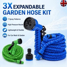 Heavy Duty 25-200FT Expandable Garden Hose Pipe Flexible With Water Spray Gun