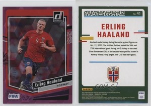 2023-24 Panini Donruss FIFA Pink Cubic /99 Erling Haaland #41