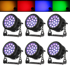 6pcs Waterproof 19X12W RGBW 4IN1 Zoom LED Par Light 10-55  DJ Show PAR Lights
