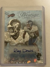 2024 Panini Prestige - RC Ray Davis #387 Xtra Points Platinum Auto /10 (AU, RC)