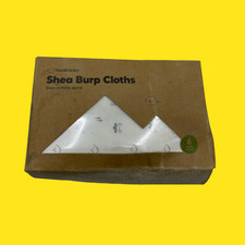 Organic Burp Cloths Baby Boy Girl 6-Pack Large Cotton Burping Neutrals 9075