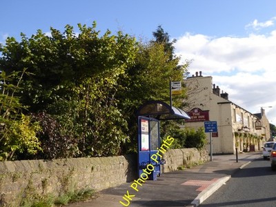Foto 6x4 Busunterstand, Hauptstraße (A6), Galgate in der Nähe des Hew Inn (weiter c2016