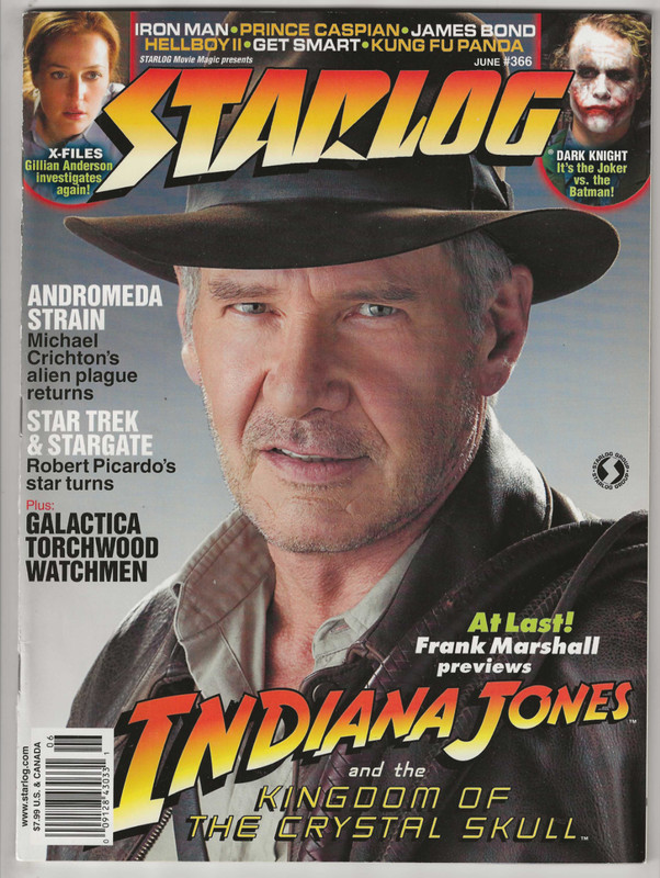 STARLOG # 366 MAGAZINE HORROR SCI-FI MOVIE INDIANA JONES BATMAN X-FILES IRON MAN