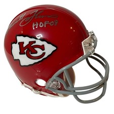 Kansas City Chiefs Emmett Thomas Hall of Fame 2008 Signed & Authenticated Helmet