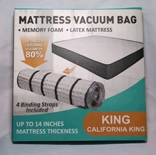 King/California King Size Mattress Vacuum Bag for Memory Foam Latex Mattress 