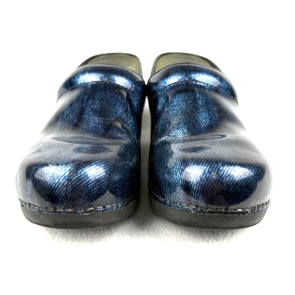 DANSKO XP 2.0 Denim Blue Patent Comfort Clog Slip Resistant Sz 41/ Women's 10 - Image 2 of 4