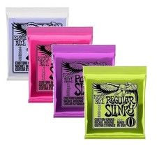 Electric Guitar Strings Ernie Ball Slinky Nickel Wound Choose Power Regular...