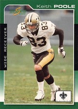 2000 Score Keith Poole #130 NFL Football New Orleans Saints Sports Card