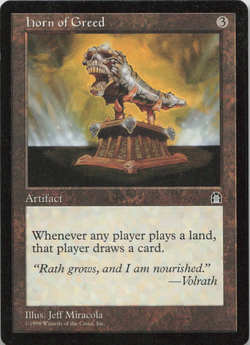 Horn of Greed R Stronghold LP MTG