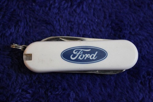 Mini Novelty Ford Blue Oval 3 Blade/Tool Folding Knife Accessory Blue Oval